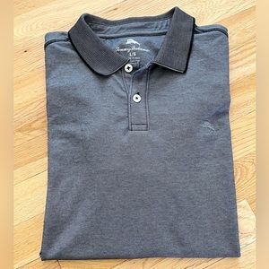 TOMMY BAHAMA Moisture Wicking Polo Shirt gray • Golf Shirt